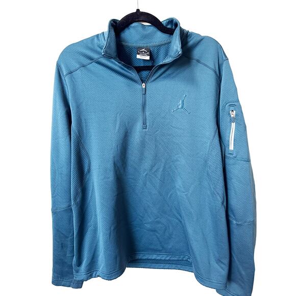 Nike Jordan Dominate Dri-FIT 1/4-Zip Long-Sleeve Fleece Training Pullover (L) - Picture 1 of 7